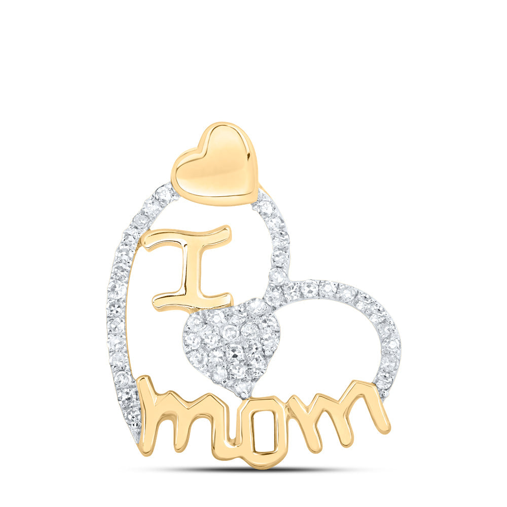 1/4CTW-NAT DIA P1 GIFT I ? MOM HEART PENDANT Daisy Joyeria