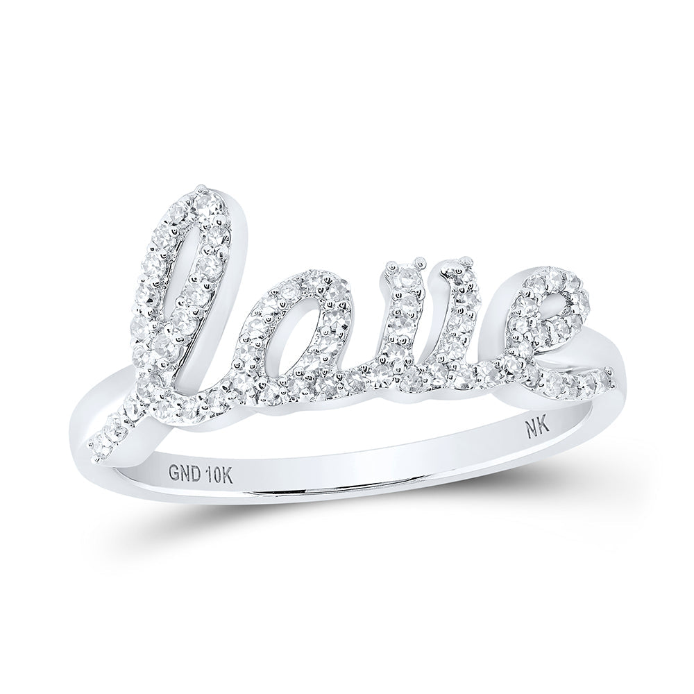1/4CTW-NAT DIA NK LOVE RING 7 Daisy Joyeria