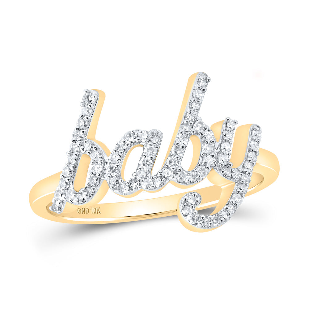 1/4CTW-NAT DIA NK BABY RING 7 Daisy Joyeria