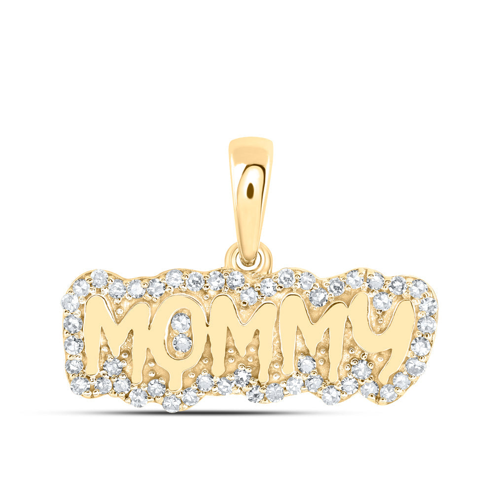 1/5CTW-NAT DIA NK MOMMY PENDANT Daisy Joyeria