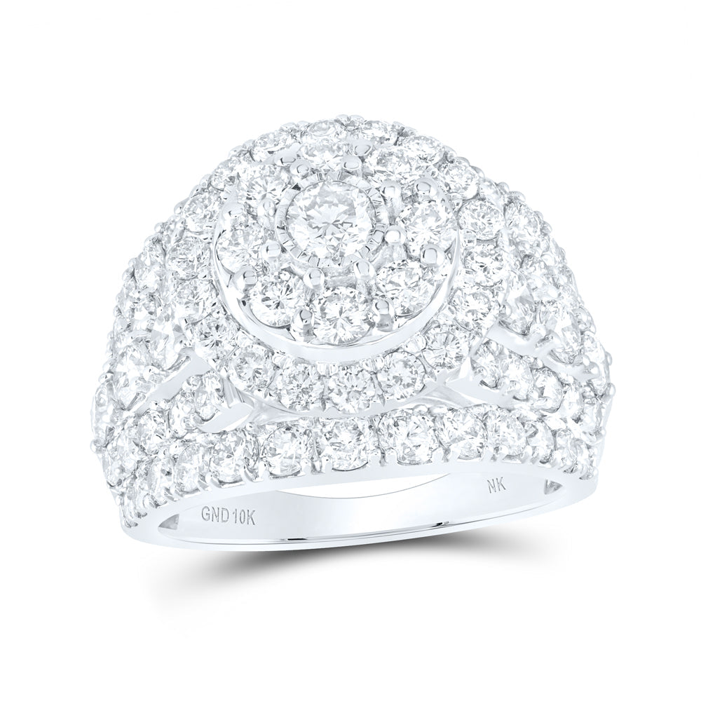 4CTW-NAT DIA NK 1/5CT-CRD ENGAGEMENT RING 7 Daisy Joyeria
