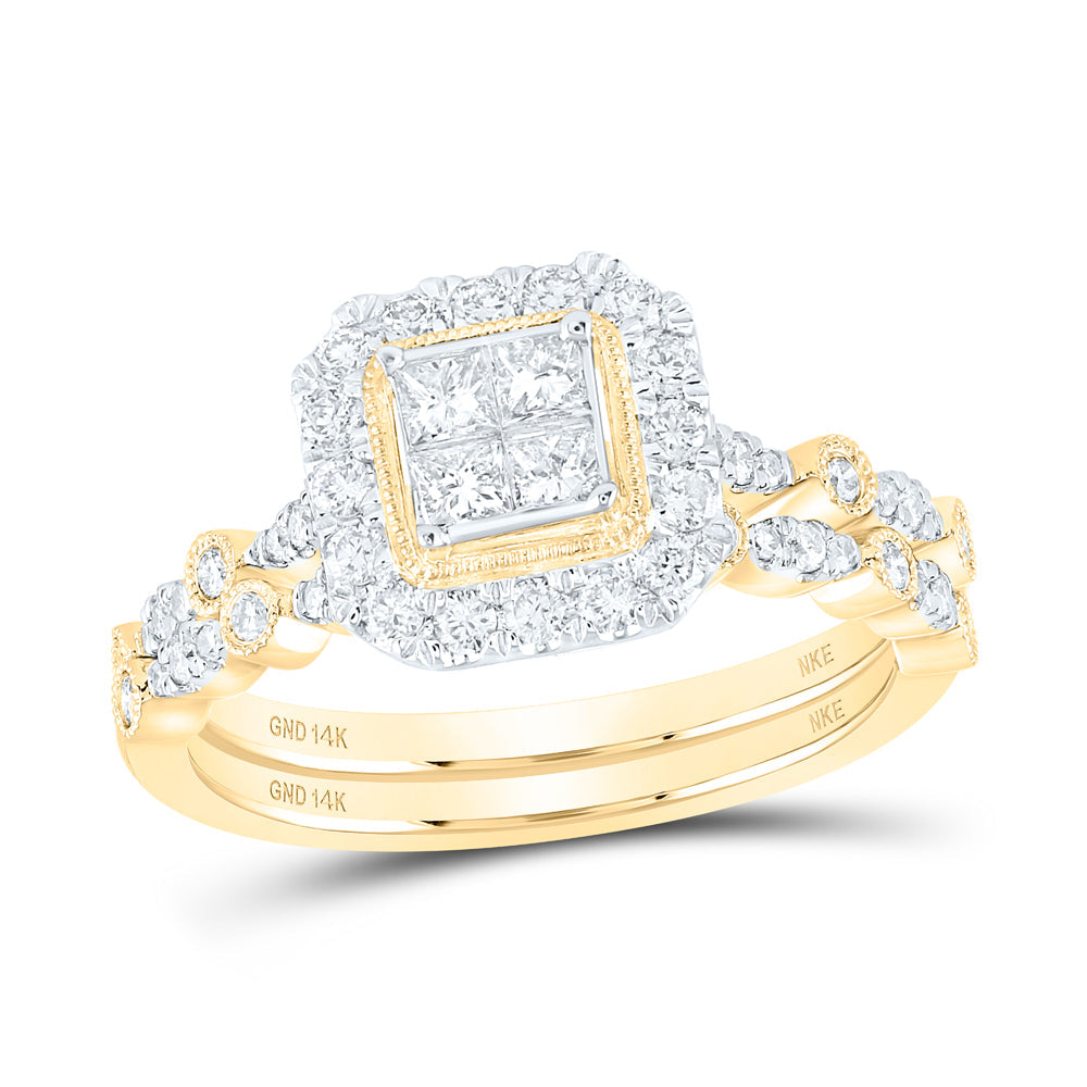 3/4CTW-NAT DIA NKE BRIDAL SET Daisy Joyeria