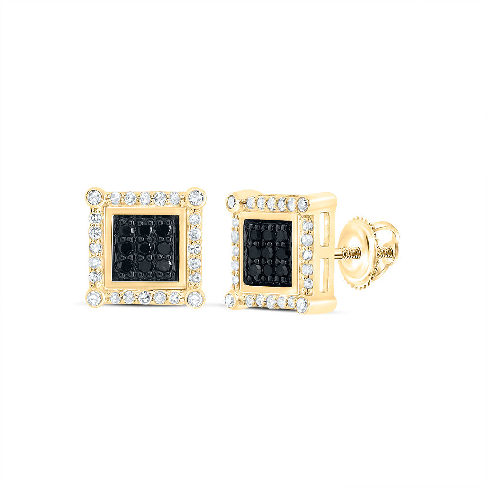 1/4CTW-NAT DIA NK SQUARE EARRING Daisy Joyeria