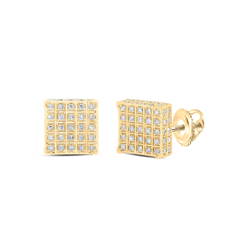1/3CTW-NAT DIA NK SQUARE EARRING Daisy Joyeria