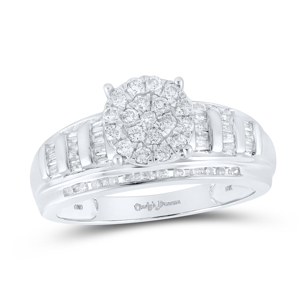 1/2CTW-NAT DIA P1 ROUND RING 7 Daisy Joyeria