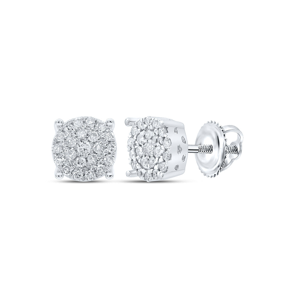 1/4CTW-NAT DIA P1 GIFT ROUND EARRING Daisy Joyeria