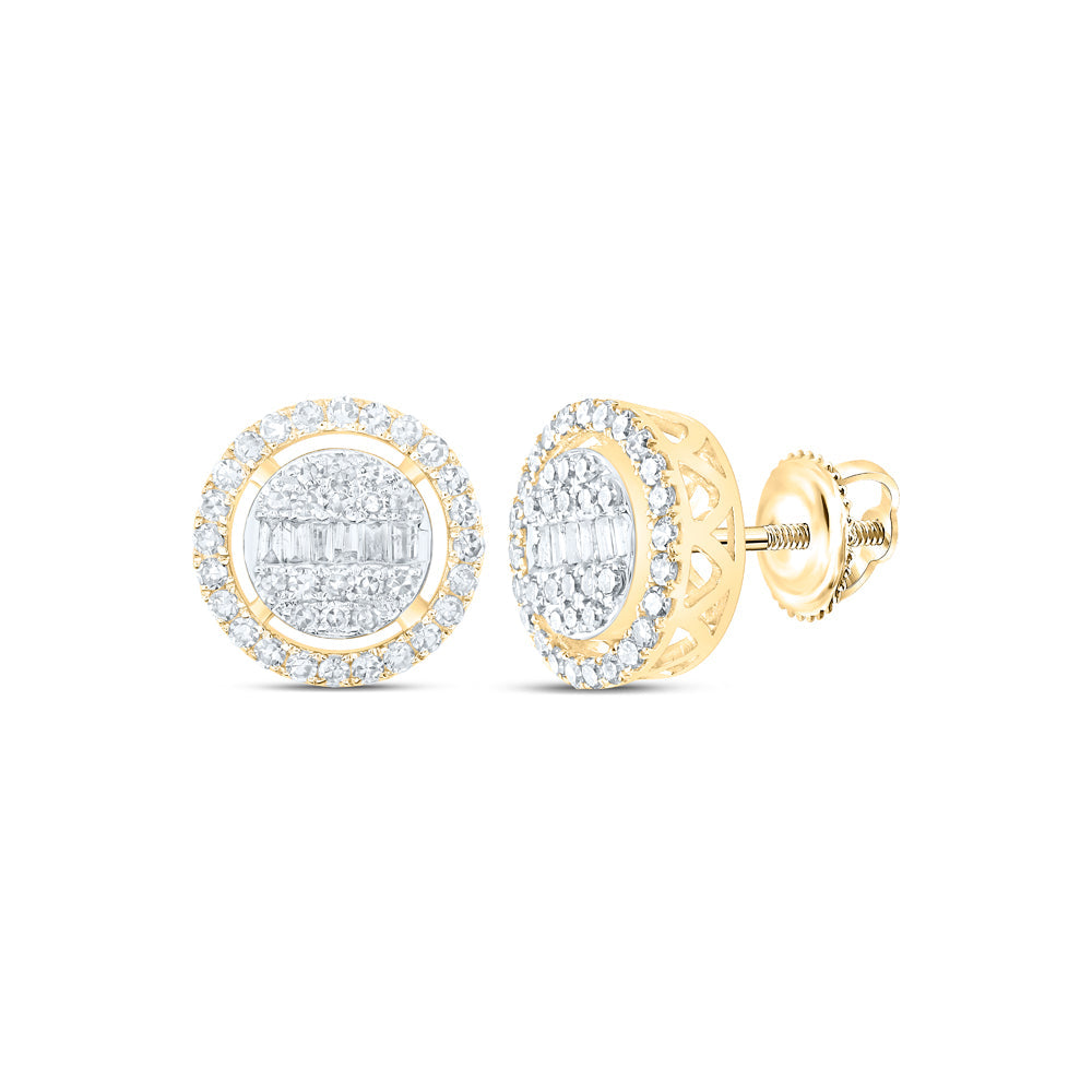 1/2CTW-NAT DIA NK FASHION ROUND SHAPE EARRING Daisy Joyeria