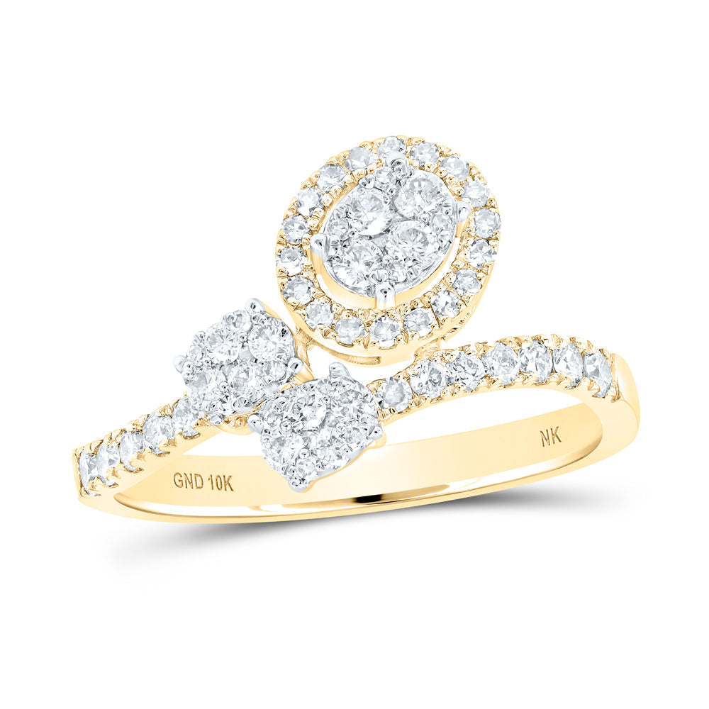 1/2CTW-NAT DIA NK RING 7 Daisy Joyeria
