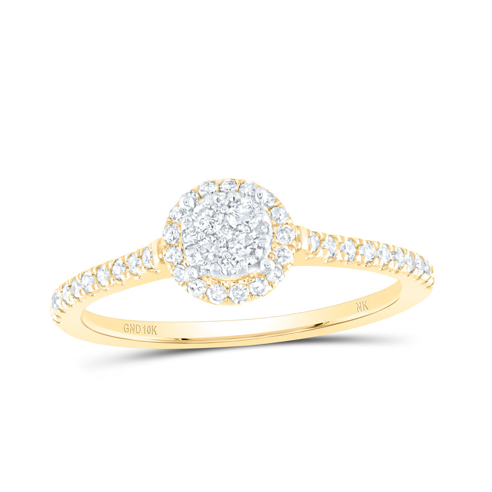 1/3CTW-NAT DIA NK ROUND RING 7 Daisy Joyeria