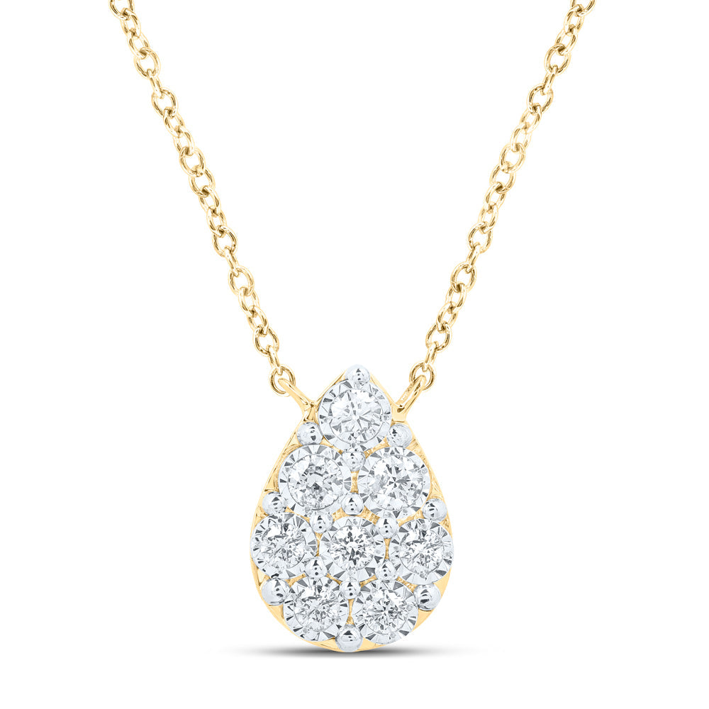 1/6CTW-NAT DIA NK NECKLACE (18 INCH) Daisy Joyeria