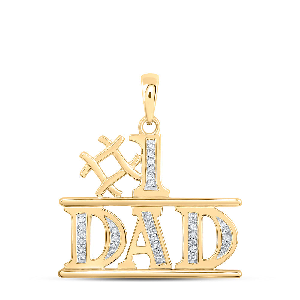 1/10CTW-NAT DIA P1 DAD PENDANT Daisy Joyeria