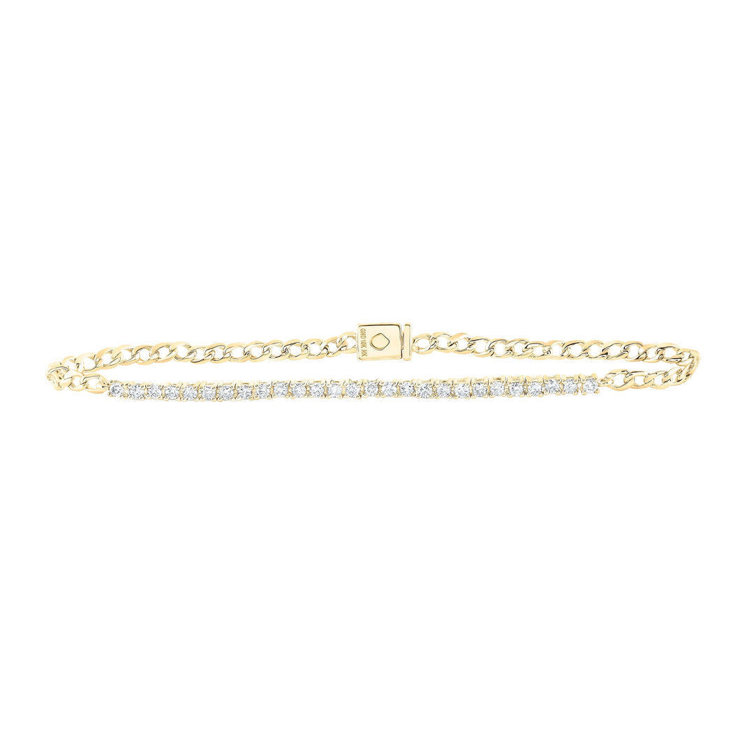 3/4CTW-NAT DIA NK FASHION BRACELET (7 INCH) Daisy Joyeria