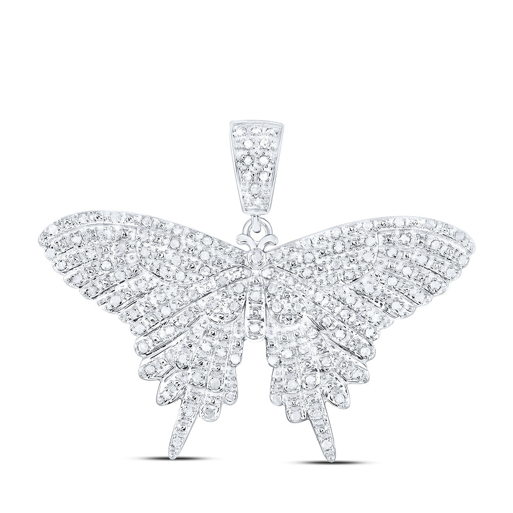 3/4CTW-NAT DIA P4 GIFT BUTTERFLY PENDANT Daisy Joyeria