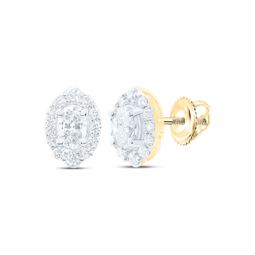 1/2CTW-NAT DIA NKE FASHION OVAL EARRING Daisy Joyeria