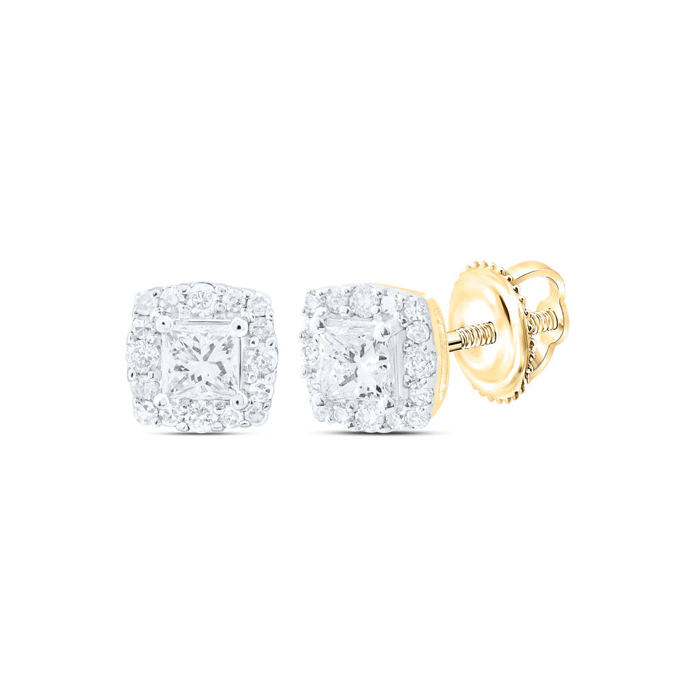 1/2CTW-NAT DIA NKE FASHION CUSHION EARRING Daisy Joyeria