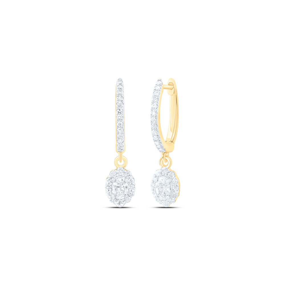 5/8CTW-NAT DIA NKE DANGLING EARRING Daisy Joyeria
