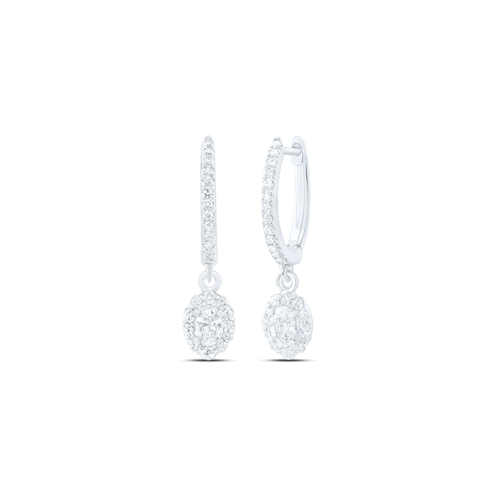 5/8CTW-NAT DIA NKE DANGLING EARRING Daisy Joyeria