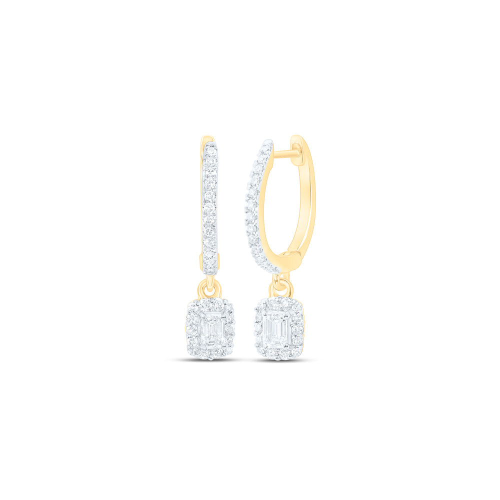 5/8CTW-NAT DIA NKE DANGLING EARRING Daisy Joyeria