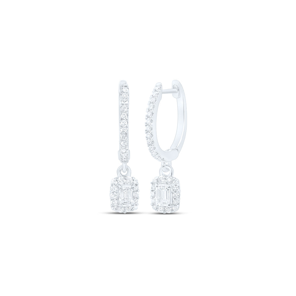 5/8CTW-NAT DIA NKE DANGLING EARRING Daisy Joyeria