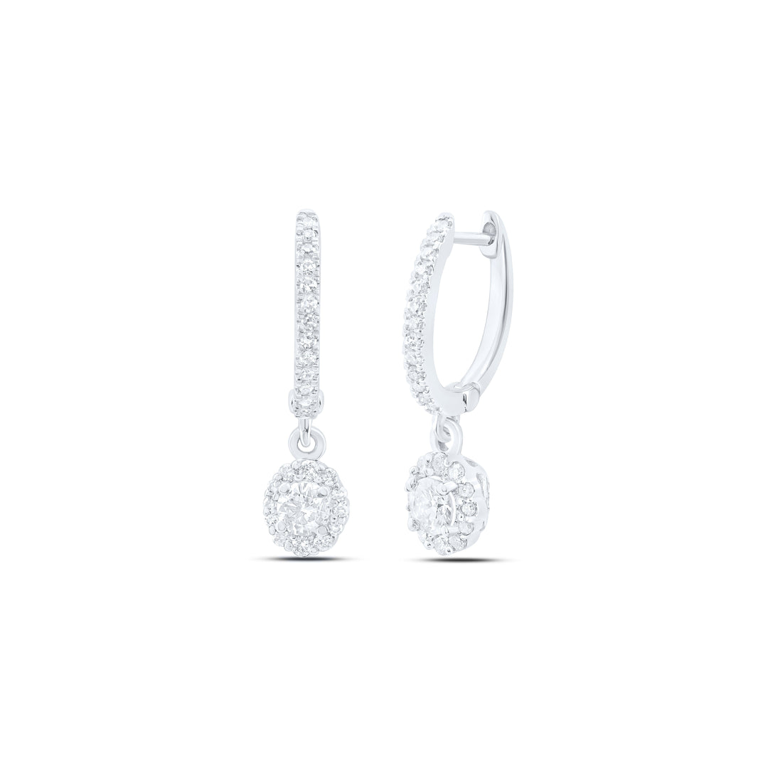 5/8CTW-NAT DIA NKE DANGLING EARRING Daisy Joyeria