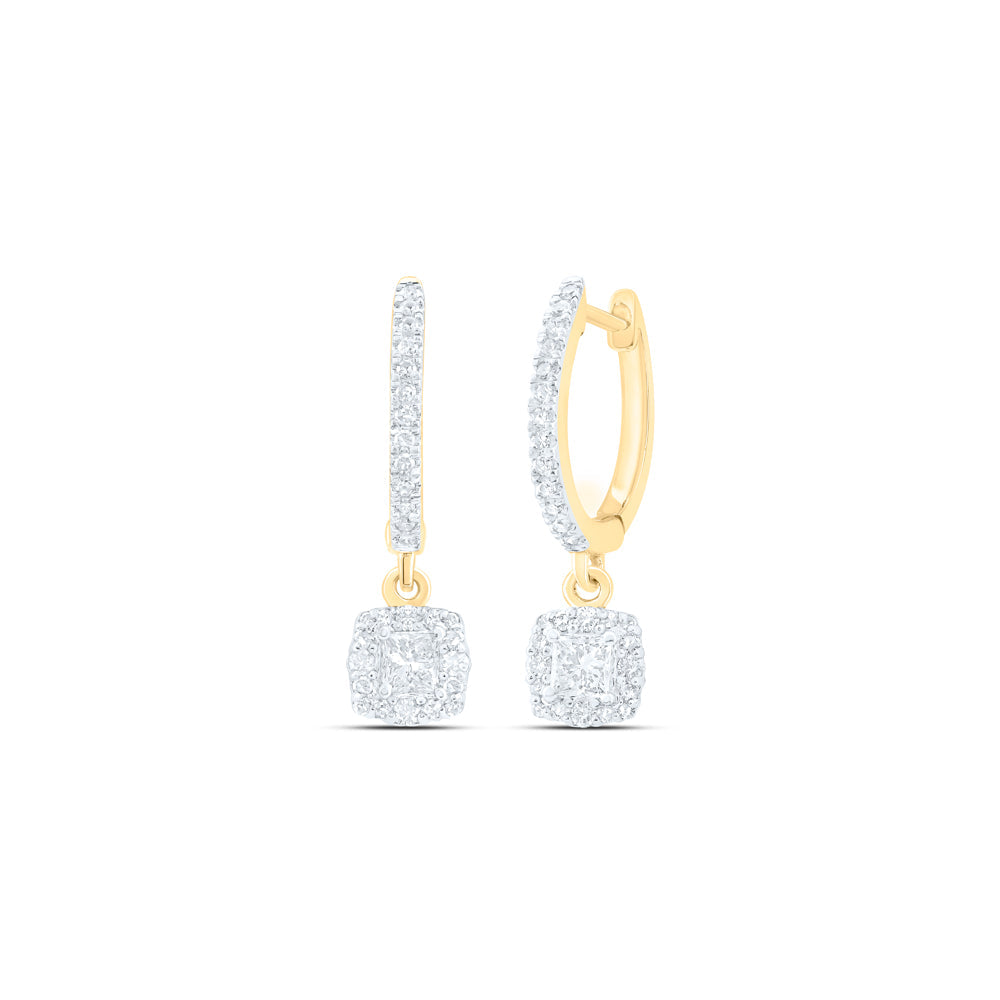 5/8CTW-NAT DIA NKE DANGLING EARRING Daisy Joyeria