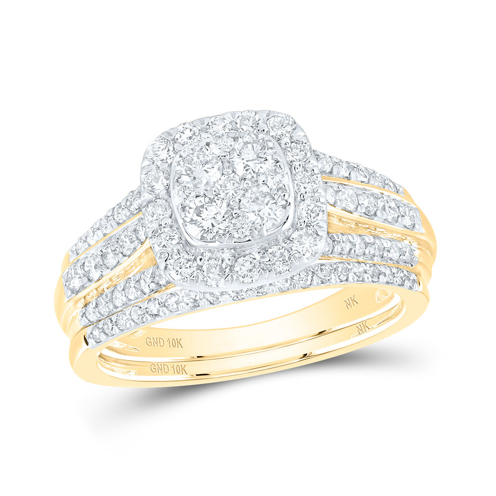 1CTW-NAT DIA NK FASHION BRIDAL SET Daisy Joyeria