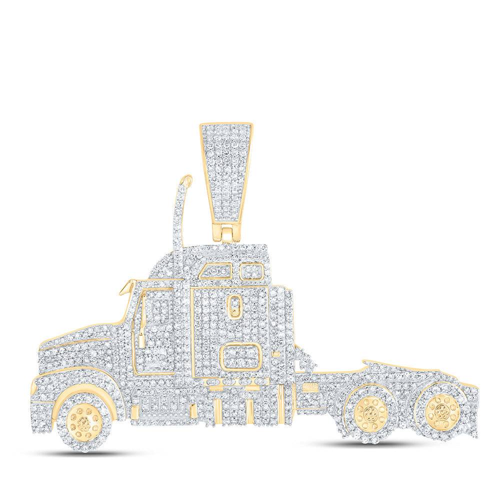2 1/2CTW-NAT DIA NK TRUCK MENS CHARM Daisy Joyeria