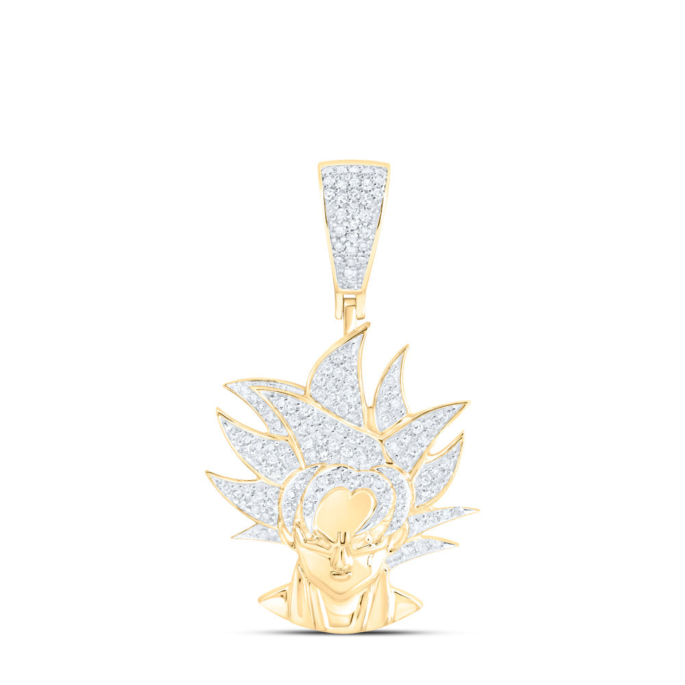 1/2CTW-NAT DIA NK MENS CHARM Daisy Joyeria