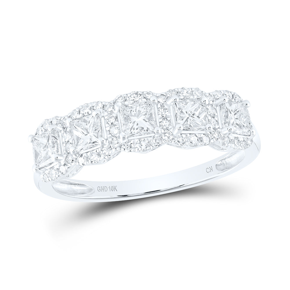 1CTW-NAT DIA CN PRINCESS DIA ANNIVERSARY FASHION BAND Daisy Joyeria
