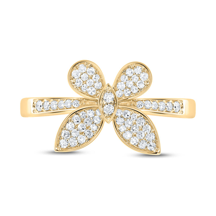 1/3CTW-NAT DIA NK BUTTERFLY FASHION RING Daisy Joyeria
