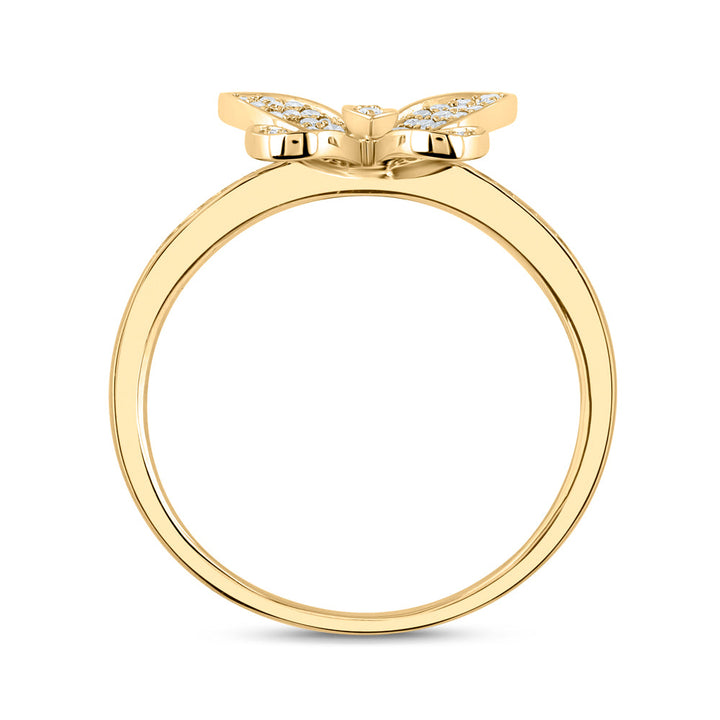 1/3CTW-NAT DIA NK BUTTERFLY FASHION RING Daisy Joyeria