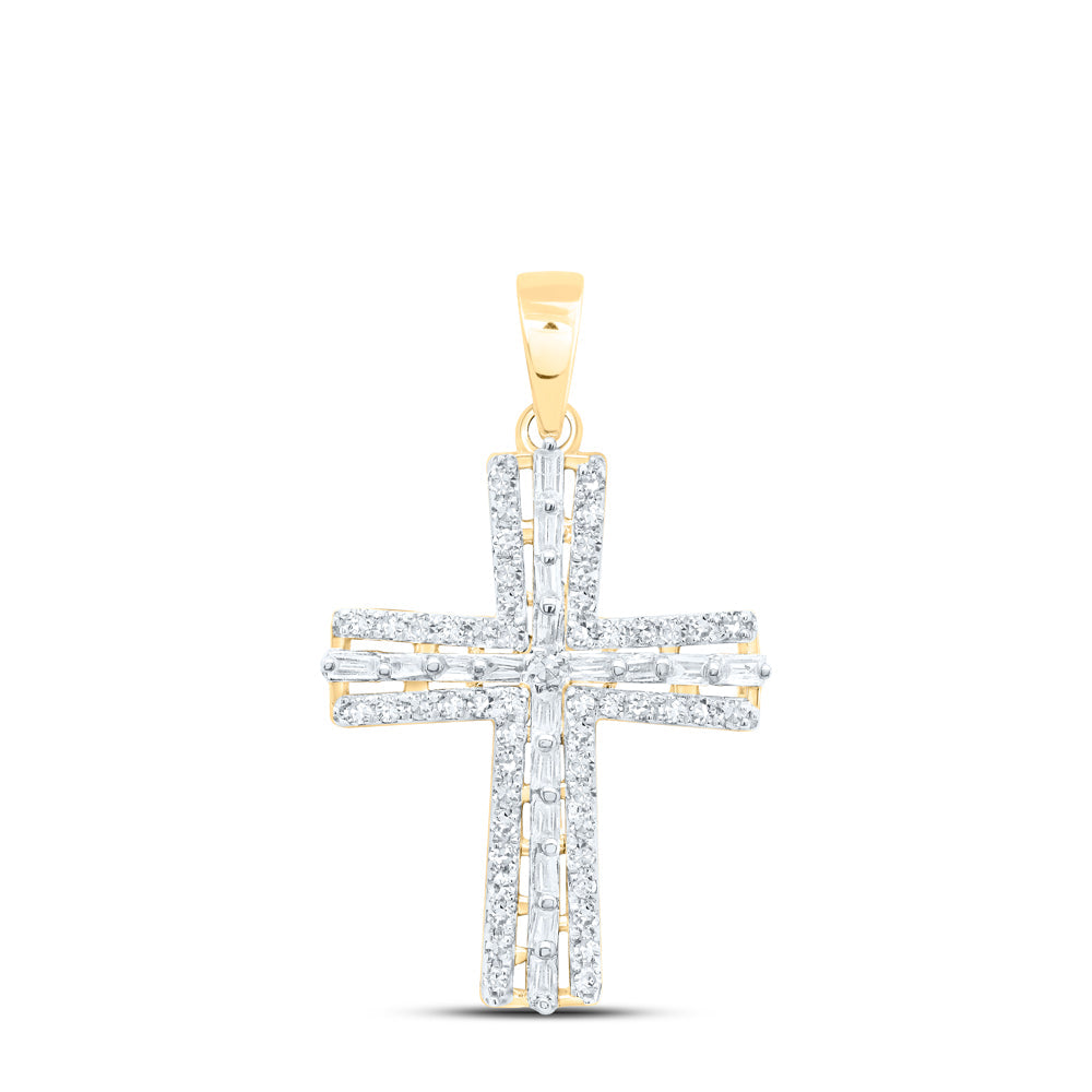 1/3CTW-NAT DIA NK GIFT CROSS PENDANT Daisy Joyeria