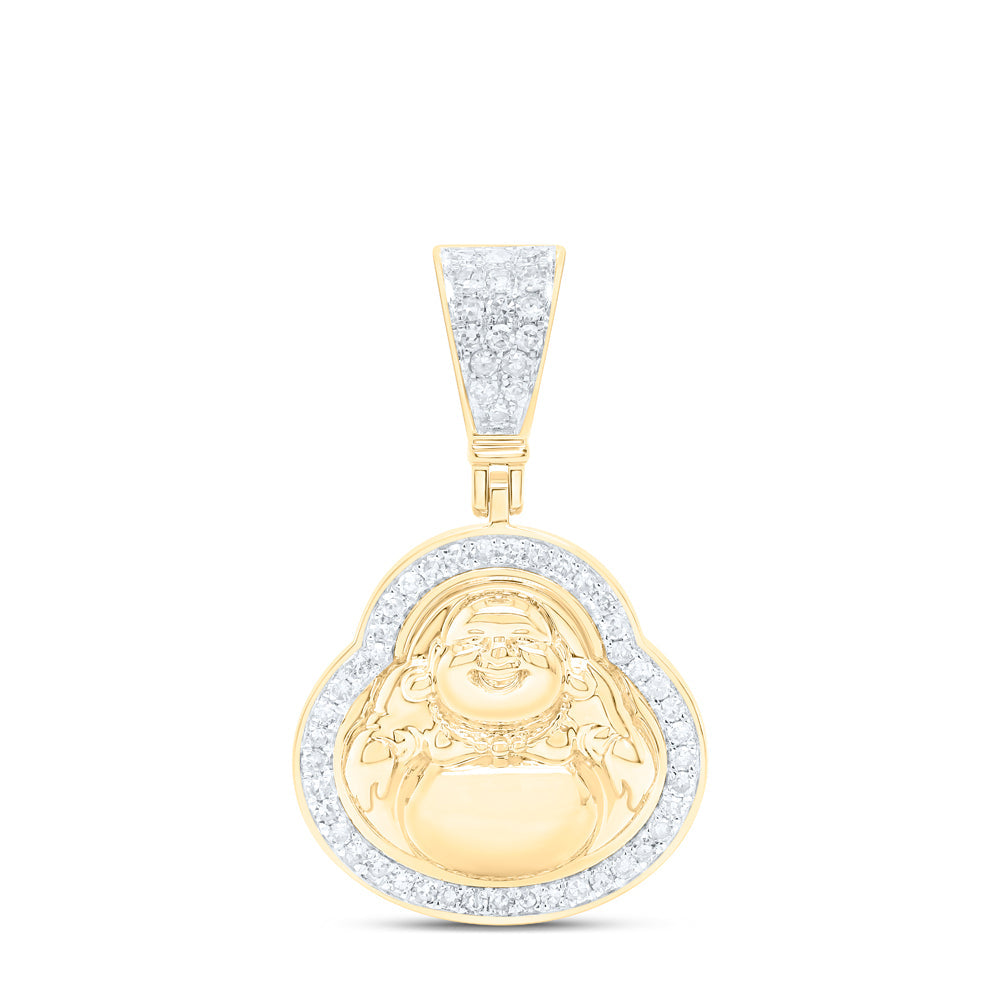 1/3CTW-NAT DIA NK BUDDHA CHARM Daisy Joyeria