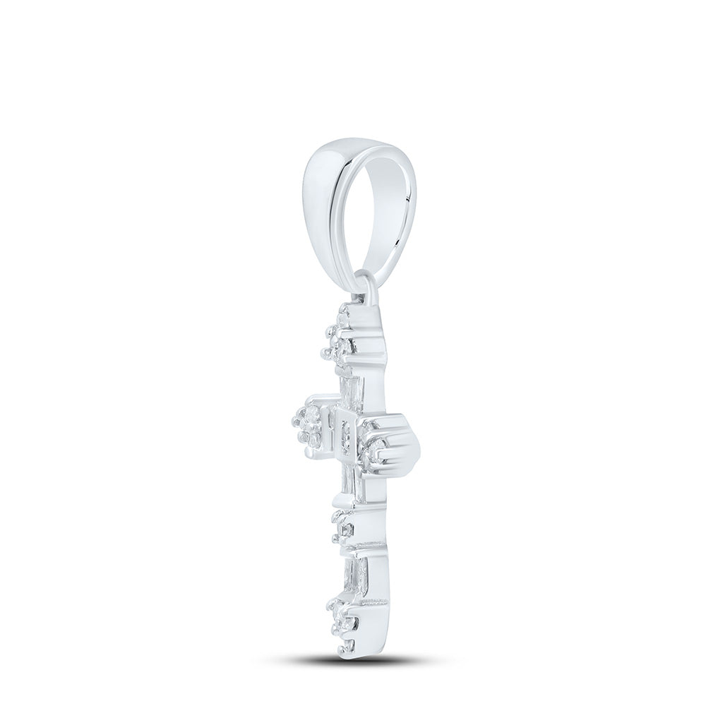 1/10CTW-NAT DIA NK GIFT CROSS PENDANT Daisy Joyeria