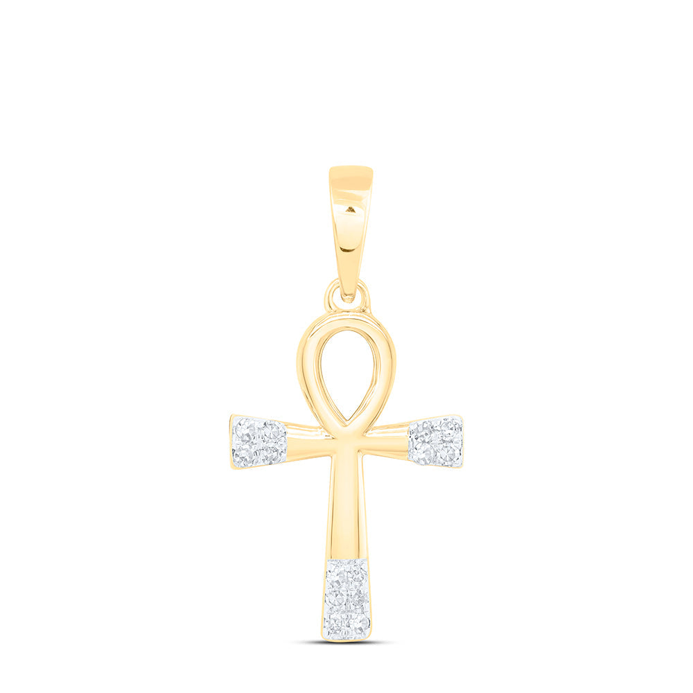 1/20CTW-NAT DIA NK GIFT CROSS PENDANT Daisy Joyeria