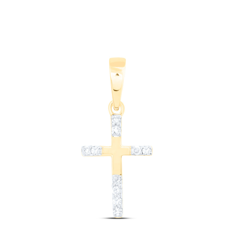 1/20CTW-NAT DIA NK GIFT CROSS PENDANT Daisy Joyeria