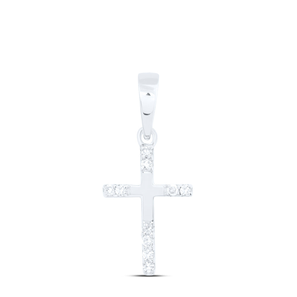 1/20CTW-NAT DIA NK GIFT CROSS PENDANT Daisy Joyeria