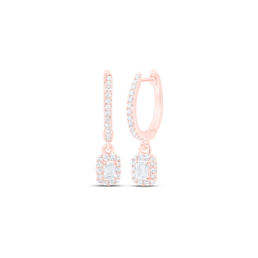 5/8CTW-NAT DIA NKE DANGLING EARRING Daisy Joyeria