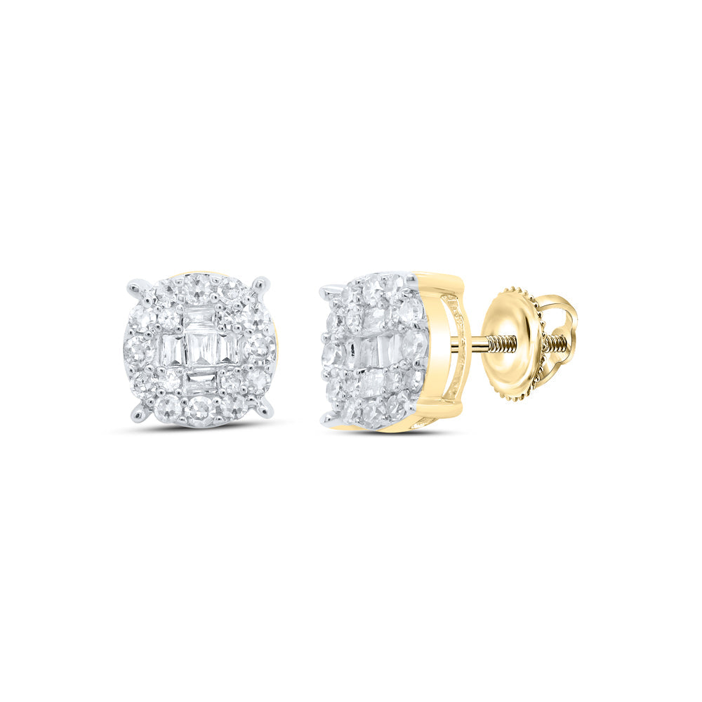 1/4CTW-DIA NK ROUND SHAPE EARRING Daisy Joyeria