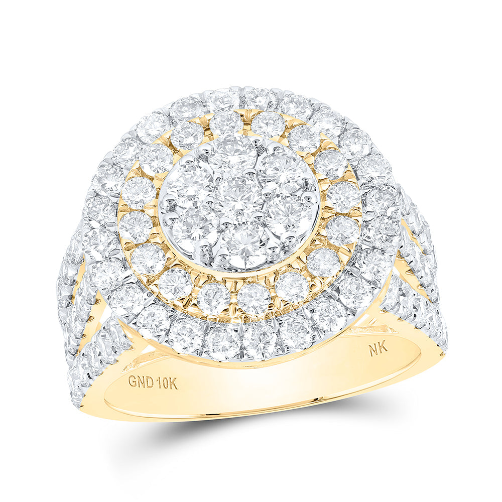 2 5/8CTW-DIA NK ROUND SHAPE LADIES RING 7 Daisy Joyeria