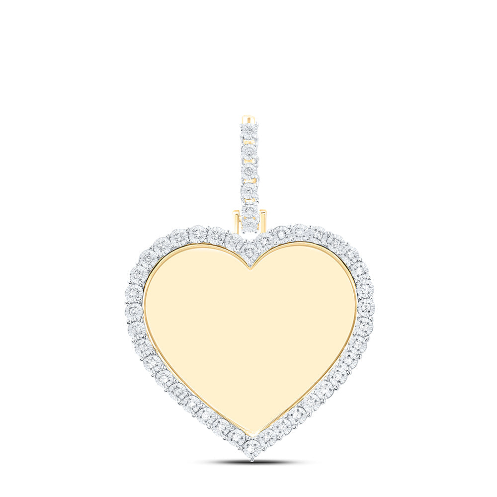 1/8CTW-DIA P1 FANUK MEMORY HEART PENDANT Daisy Joyeria