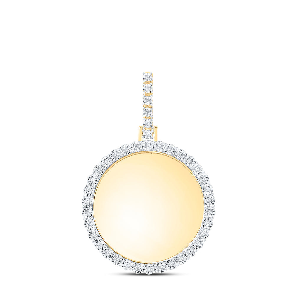 1/8CTW-DIA P1 FANUK MEMORY ROUND SHAPE PENDANT Daisy Joyeria