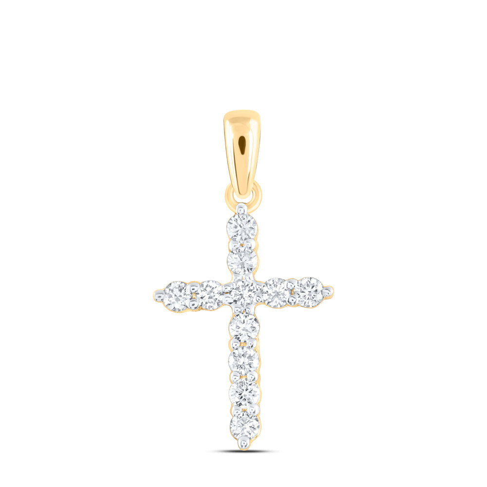 1/4CTW-DIA ANA M CROSS PENDANT Daisy Joyeria