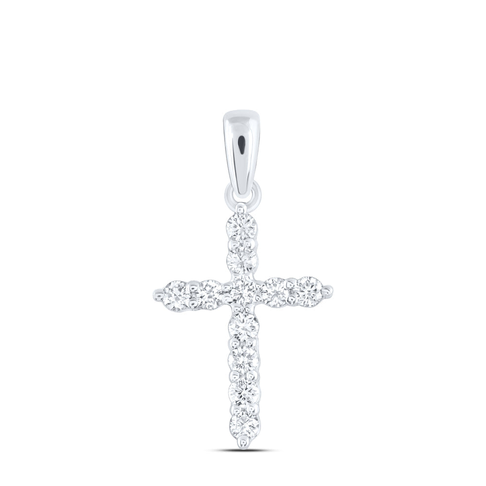 1/4CTW-DIA ANA M CROSS PENDANT Daisy Joyeria