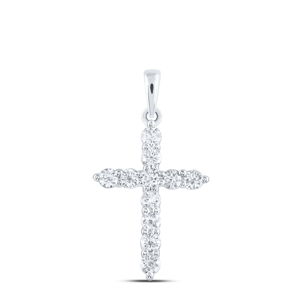 1/2CTW-DIA ANA M CROSS PENDANT Daisy Joyeria