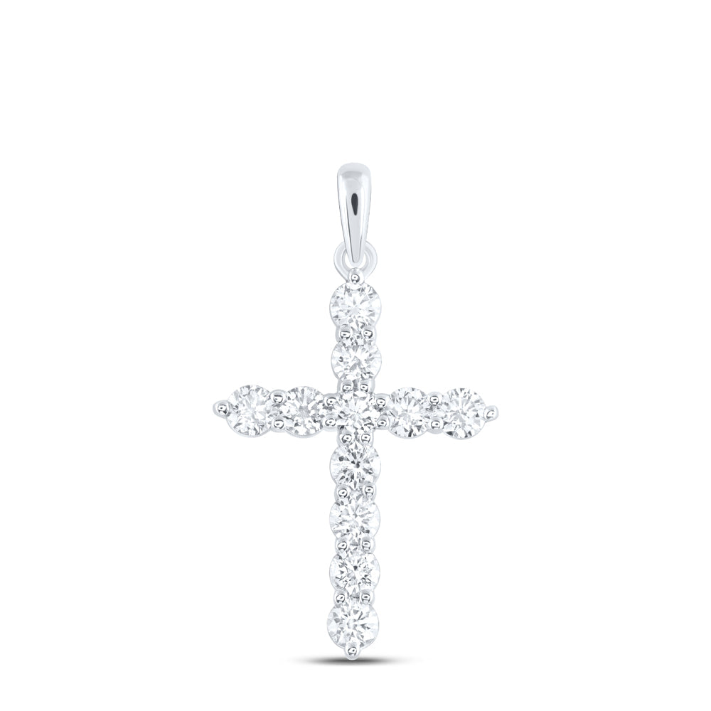 1CTW-DIA ANA M CROSS PENDANT Daisy Joyeria