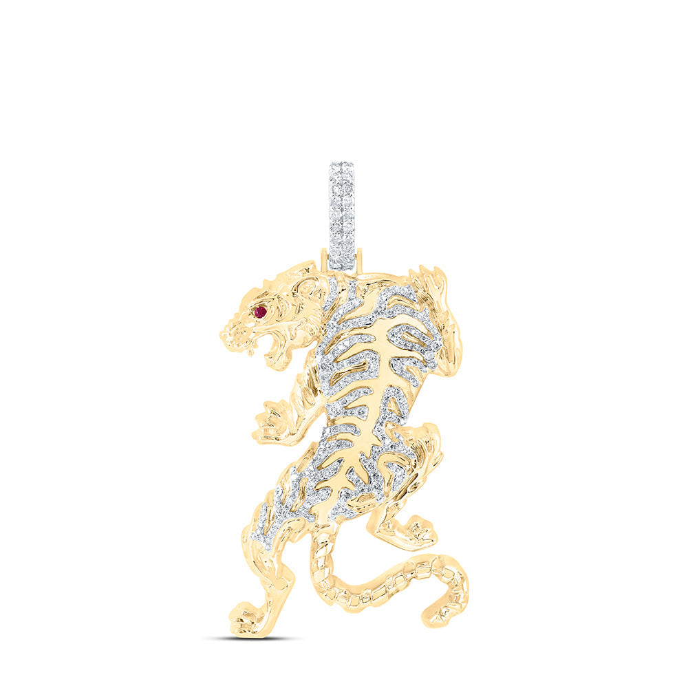 1CTW-DIA NK TIGER MENS CHARM Daisy Joyeria