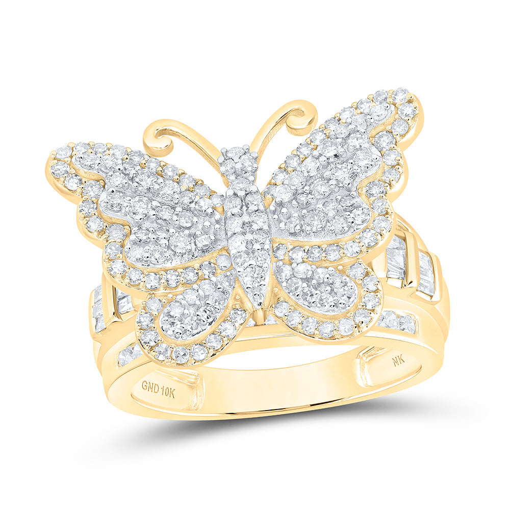 1 1/2CTW-DIA NK FASHION BUTTERFLY RING 7 Daisy Joyeria