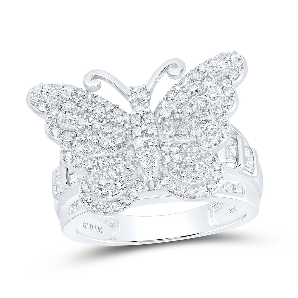 1 1/2CTW-DIA NK FASHION BUTTERFLY RING 7 Daisy Joyeria