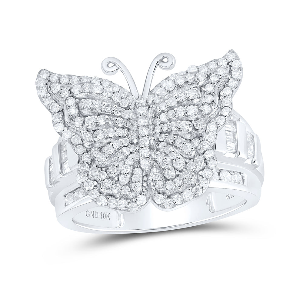 1 1/4CTW-DIA NK FASHION BUTTERFLY RING 7 Daisy Joyeria
